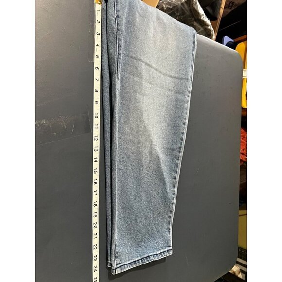 High-Rise Straight Leg Blue Denim Jeans Size 12 Style & Co - Picture 7 of 10